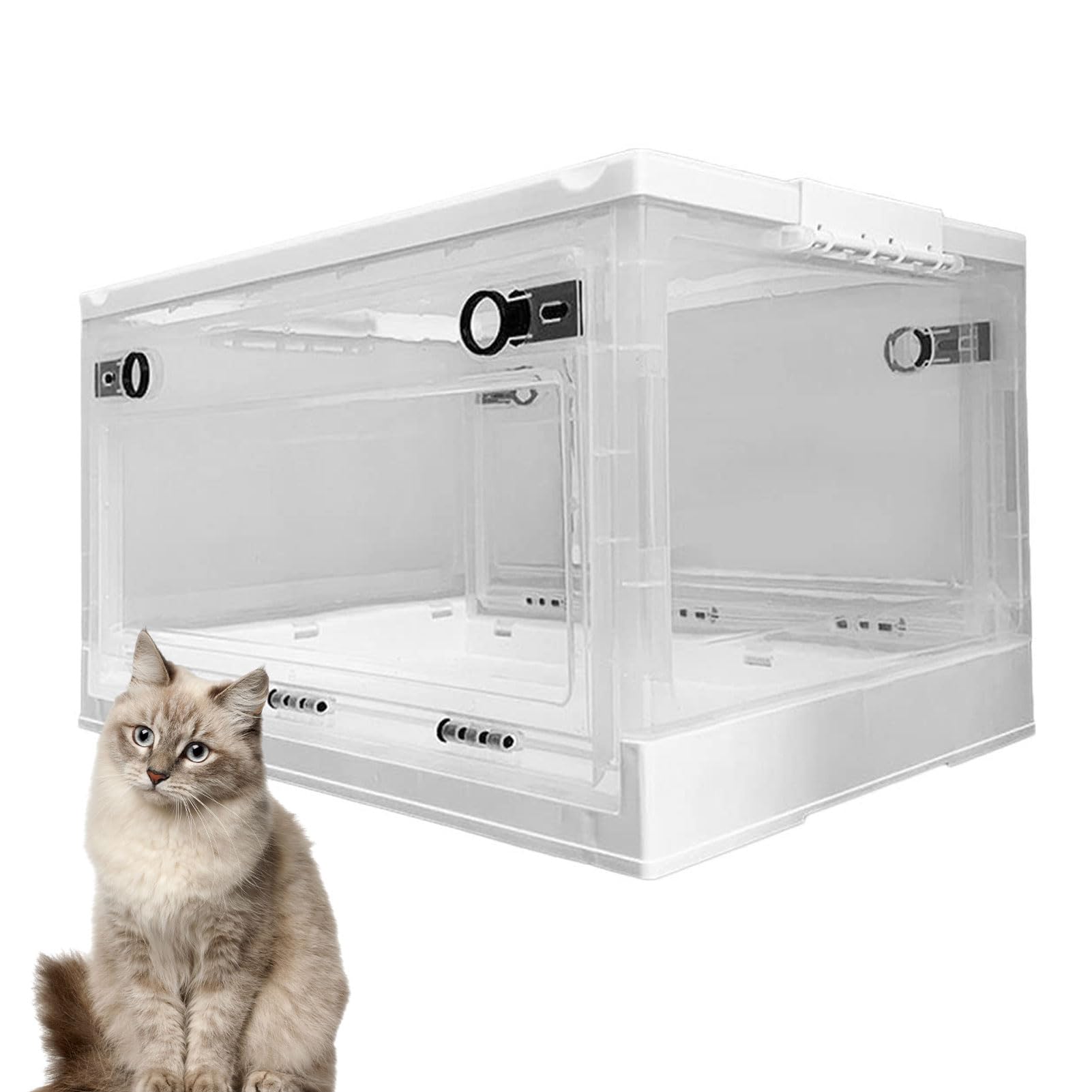 PET -Zerstäuberbox mit Heizung & Sauerstoff für Hunde & Katze L