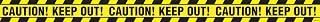 Amscan Halloween Plastic Caution Tape, 20', Black/Yellow, 1 Pc