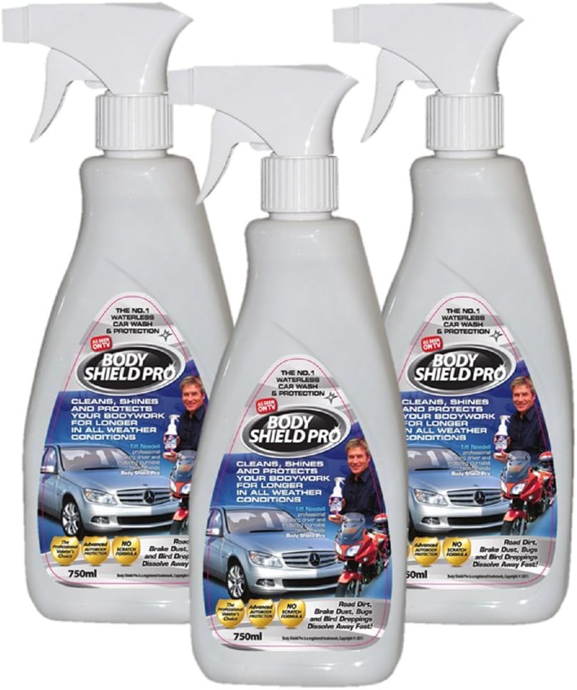 Body Shield Pro Waterless Car Wash - 2.25 ltr Triple-Pack