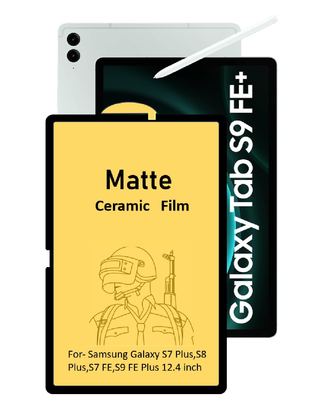 COVER CAPITAL Tablet Matte Screen Guard For Samsung Galaxy Tab S9 FE PLUS / S8 Plus/Tab S7 Plus/Tab S7 FE 12.4" Inch Tablet (It's Not Glass)-image-15