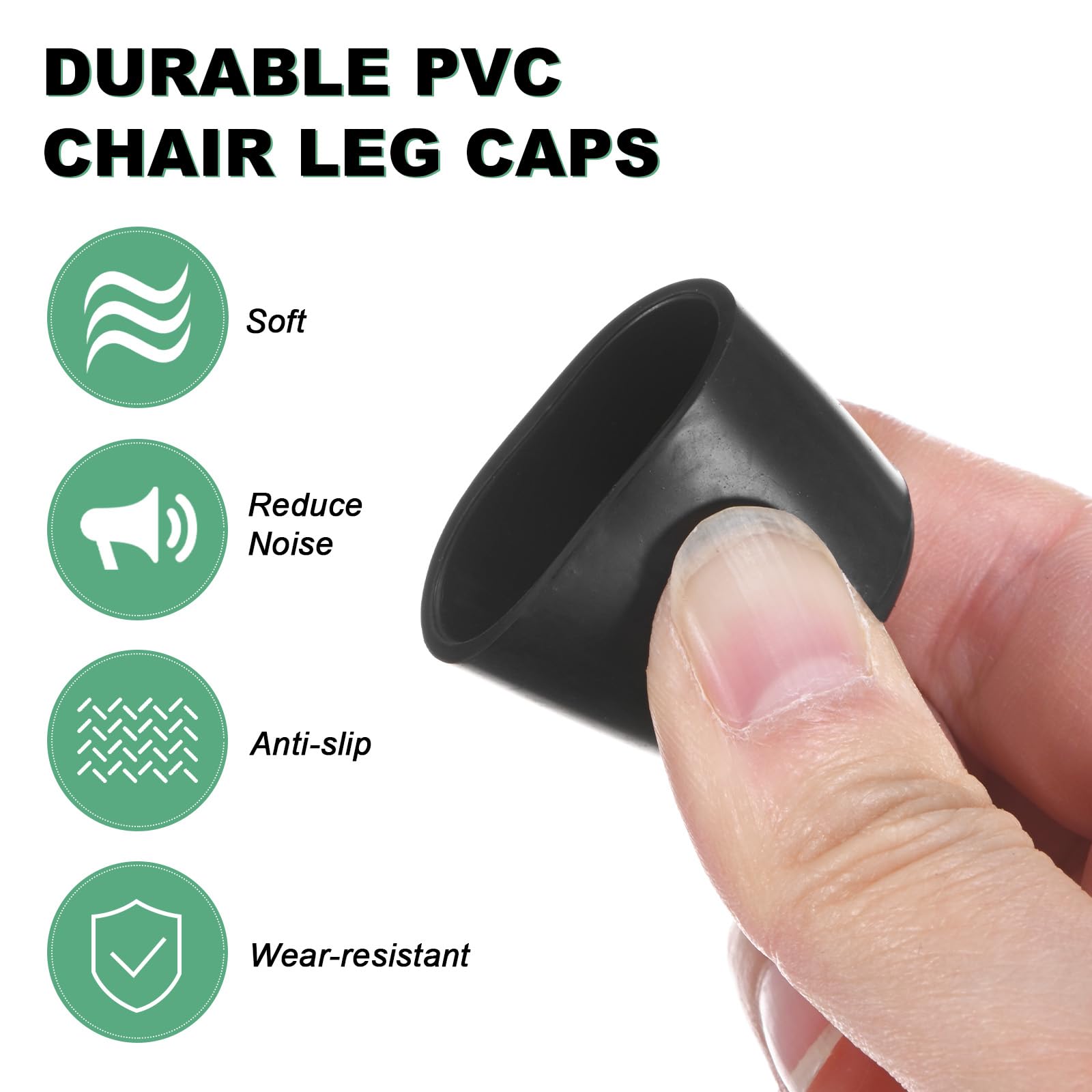 M METERXITY 64-Pack Chair Leg Caps - Image 2