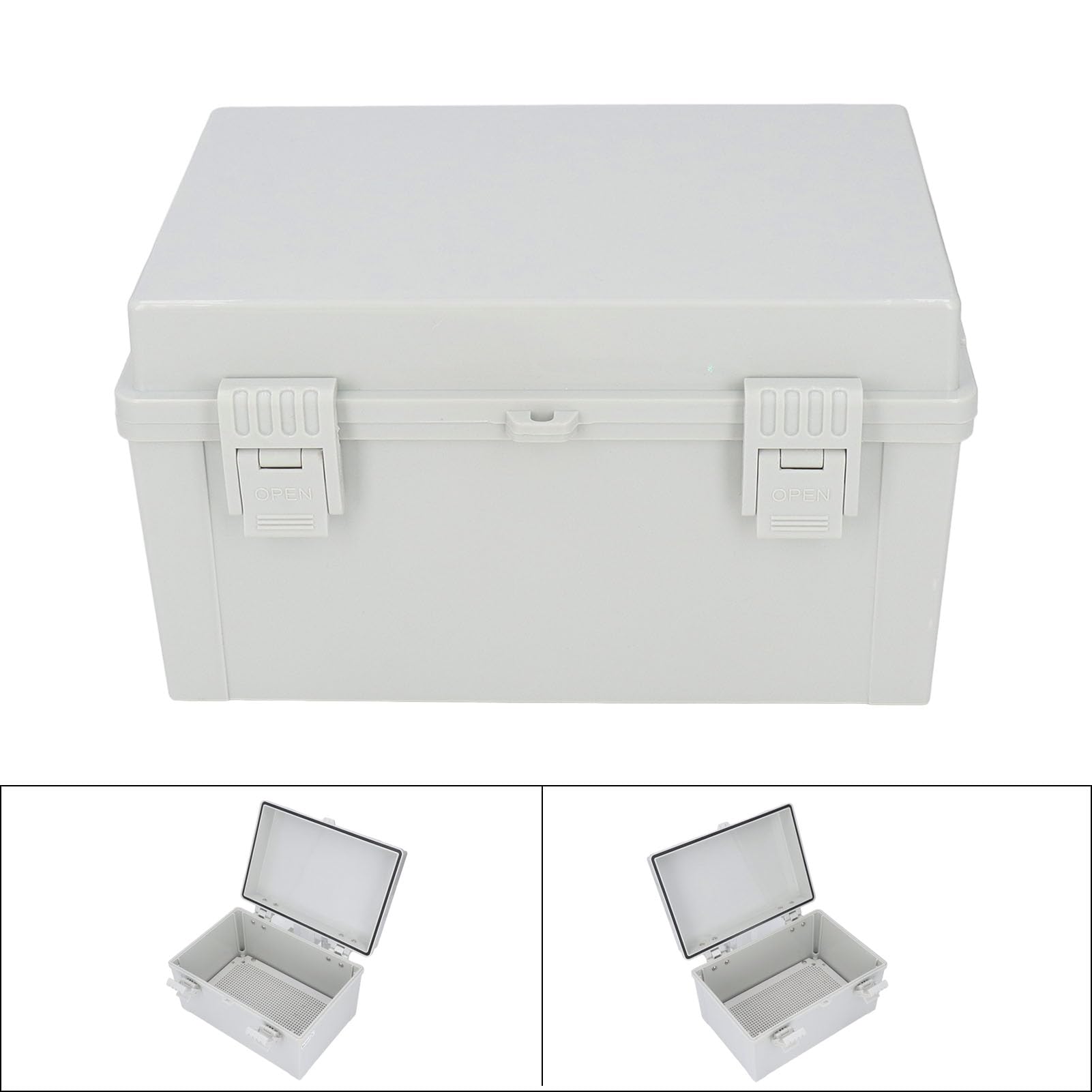 Caja de Conexiones Eléctricas Impermeable con Cubierta con Bisagras