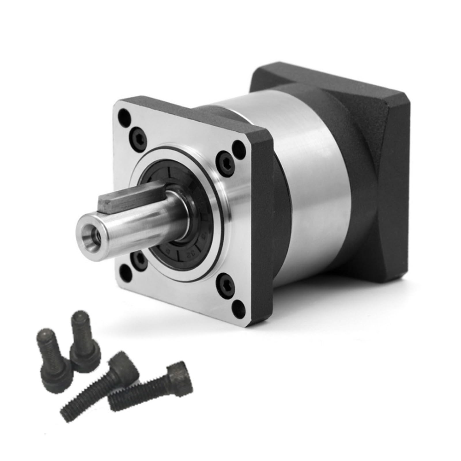 Caja De Cambios Planetaria 57mm Relación Reductora Del Motor 4 5 10 16 20~50:1 Engranaje Del Motor For Nema23 57mm Motor Paso A Paso 4000rpm (Color : 6.35mm input, Size : Ratio 25 to 1)