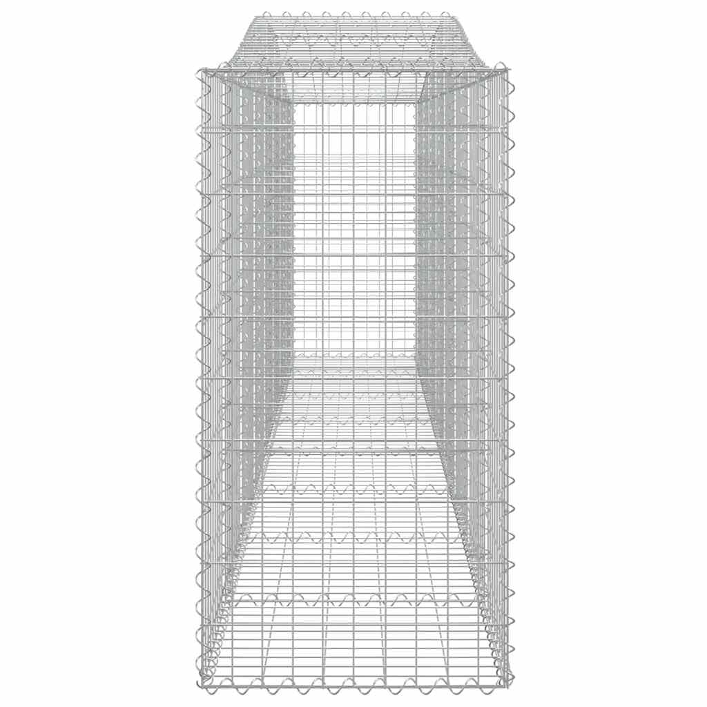 Cesti Gabion Arques 9 pz 400x50x100/120 cm Ferro Zincato | Diametro filo 3,5 mm, ganci rinforzati, barriera giardino decorativo, riempimento rocce o ghiaia