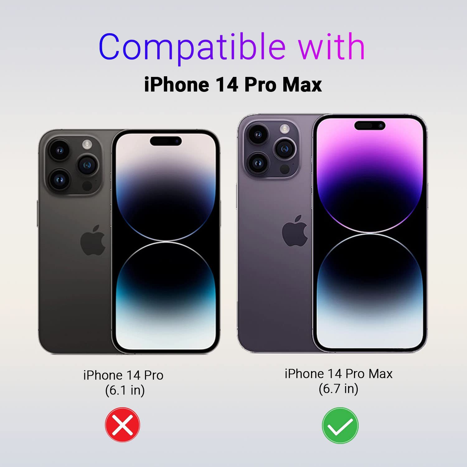 LIRAMARK Liquid Silicone Soft Back Cover Case for Apple iPhone 14 