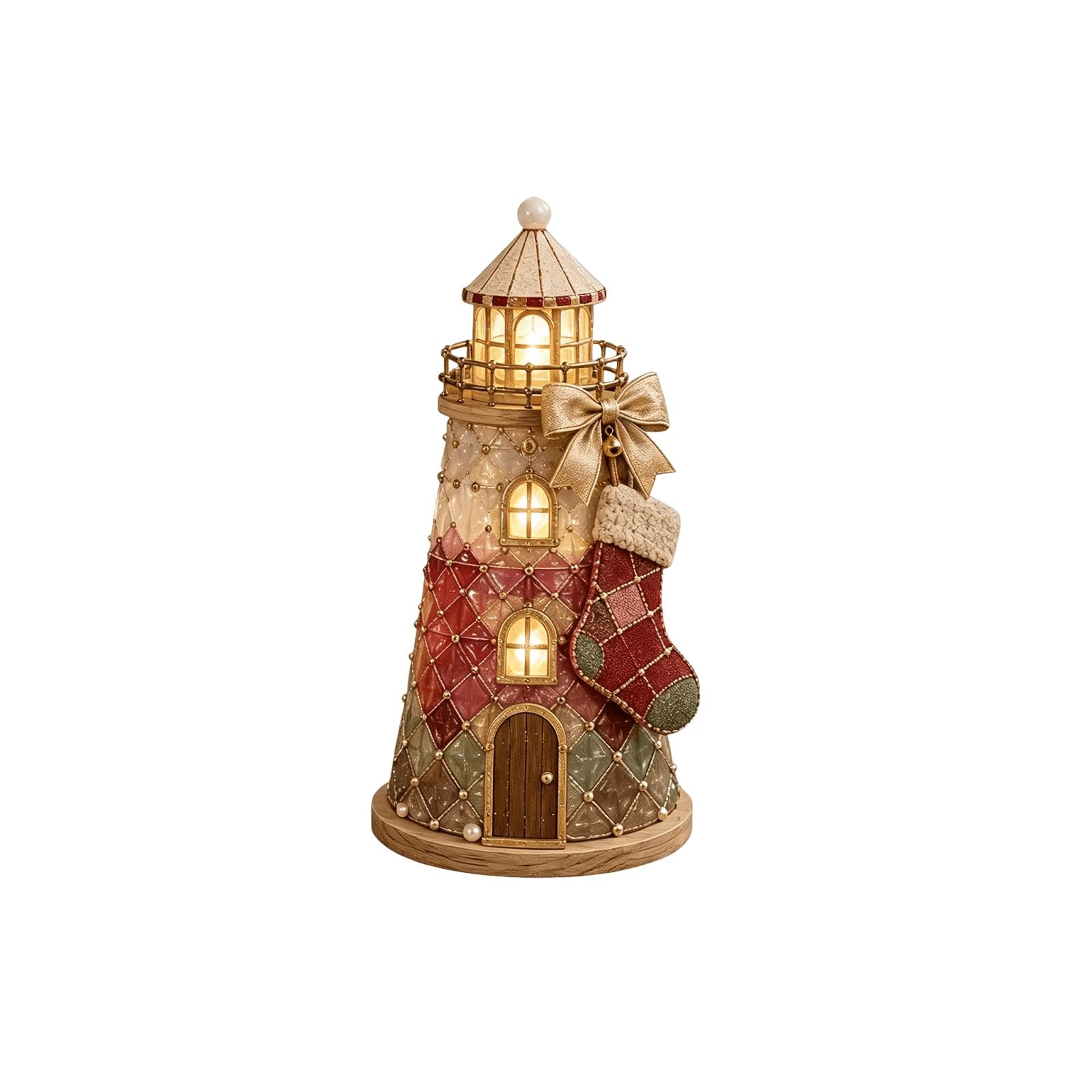 JytxhgzrVZ Sea Glass Art Kit, Christmas DIY Craft Lighthouse Kit，A10