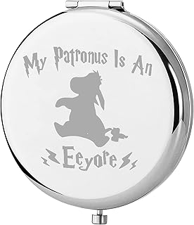 ENSIANTH Eeyore Gift Donkey Pocket Mirror Cartoon Character Lover Gift Donkey Spirit Animal Gift Donkey Lover Gift (Eeyore Mirror CA)
