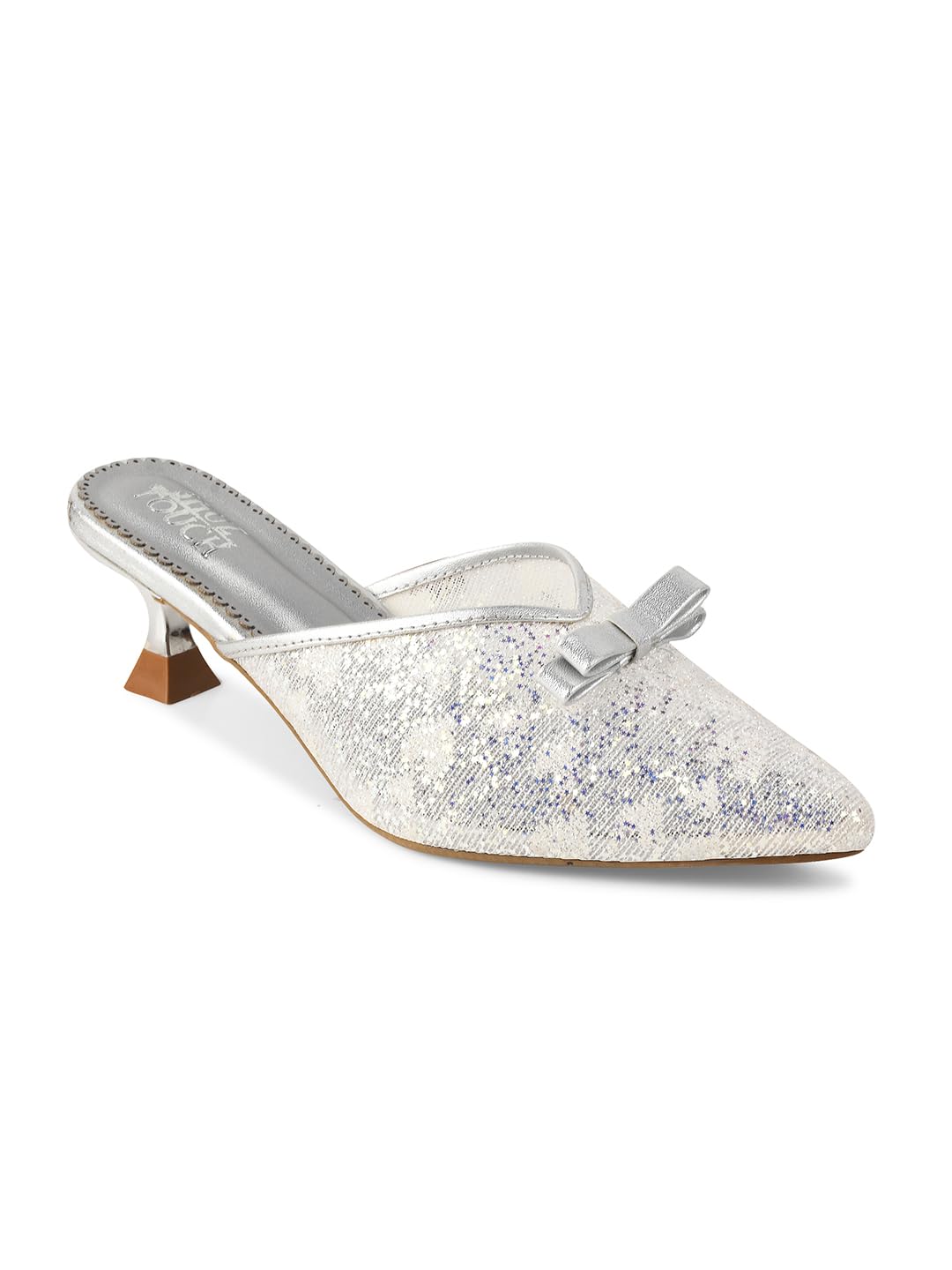 Golden Kitten Heel Mules-image-49