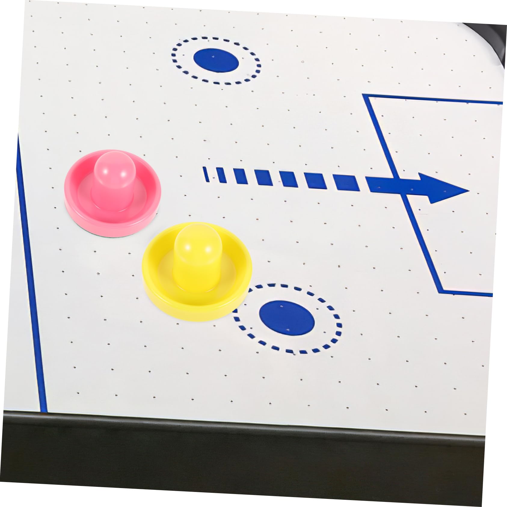 Set de Palets de Hockey Table Ronds Pousseur en Abs Lisse