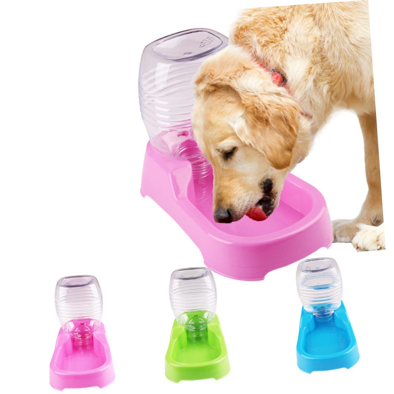 Sosoport 3pezzi Ciotola Per Animali Domestici Abbeveratoio Verde Design Unico e Antiscivolo Distributore Automatico Per Cani e Cuccioli Pratico e Sicuro Per Casa e Negozio Di Animali