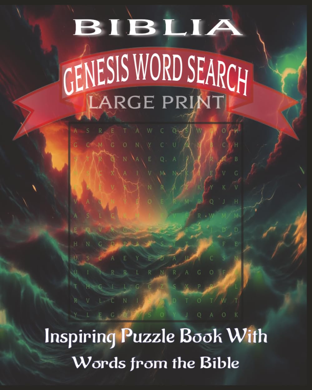 Genesis Word Search: Puzzles Book Large Print,Inspiring Words from the Bible