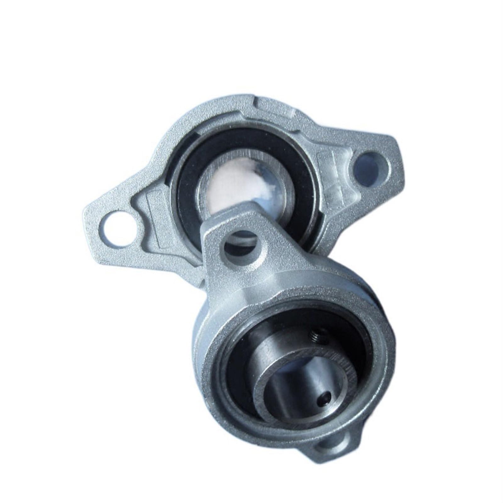 Rodamiento de Bloque de Almohada, Paquete de 4 carcasas de bloque de almohada de asiento de cojinete de aleación de zinc for eje lineal de 8-35 mm(KP005 25mm)