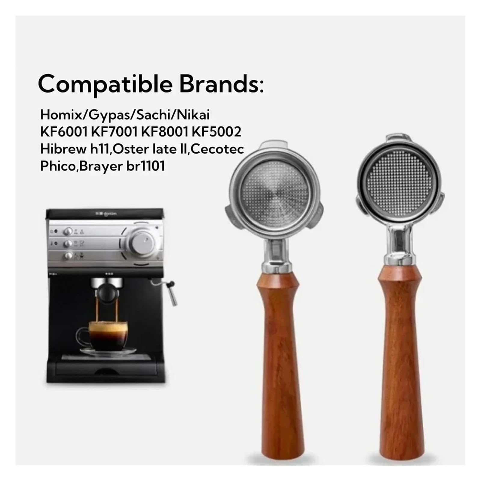 51mm Coffee Bottomless Portafilter Naked,H10B/H11/H8A/H5,BR1101