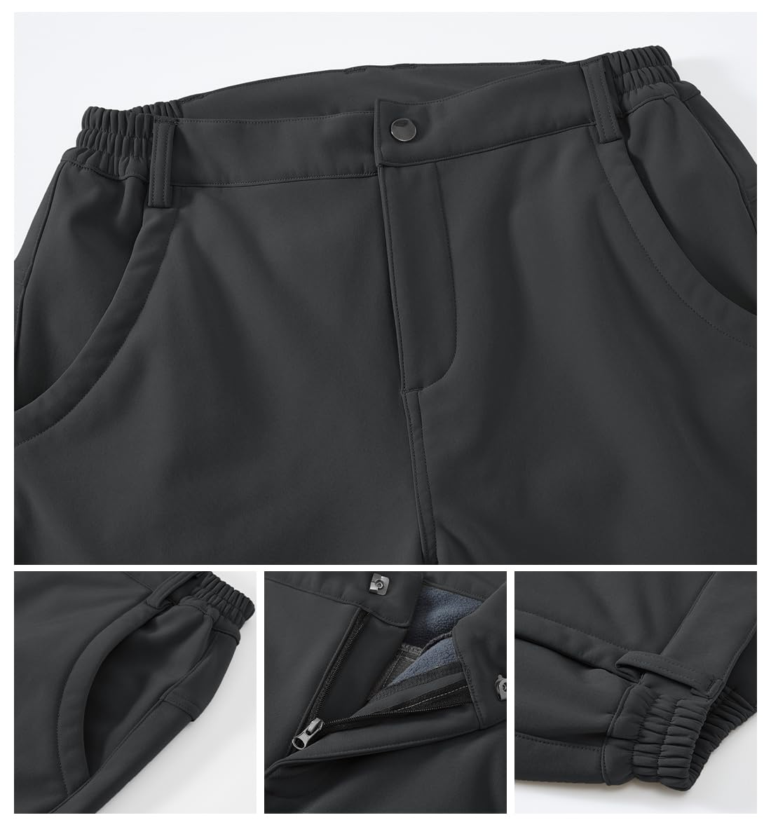 Gopune Pantaloni isolati da neve impermeabili antivento da donna