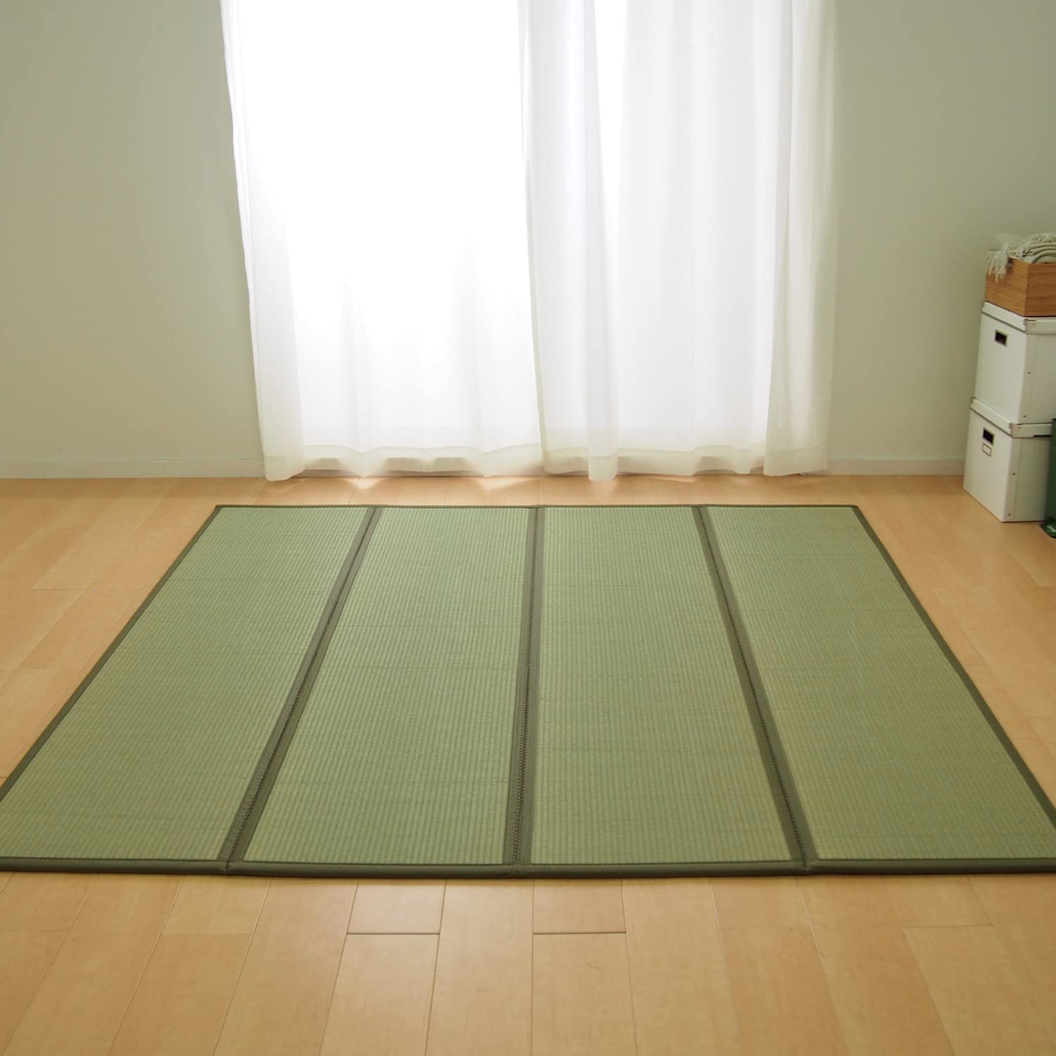 Amazon | 4つ折り畳マットレス 約180×200cm キング 『鞍馬』 い草 