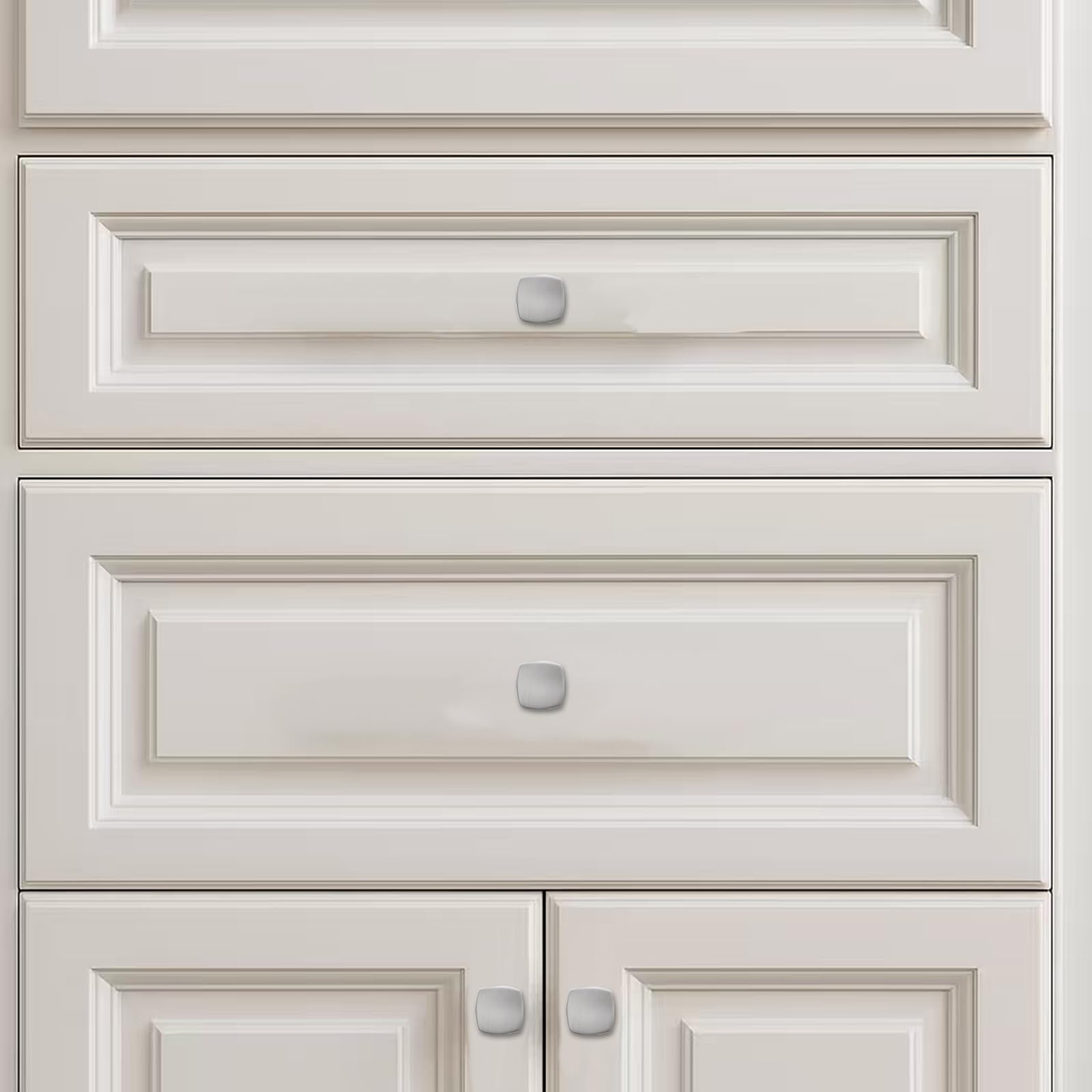 KHTUMEWARE-80414 Round Knob, Brushed Nickel, 1-1/4 in (32 mm), 2-Pack in Brushed Nickel — KHTUMEWARE