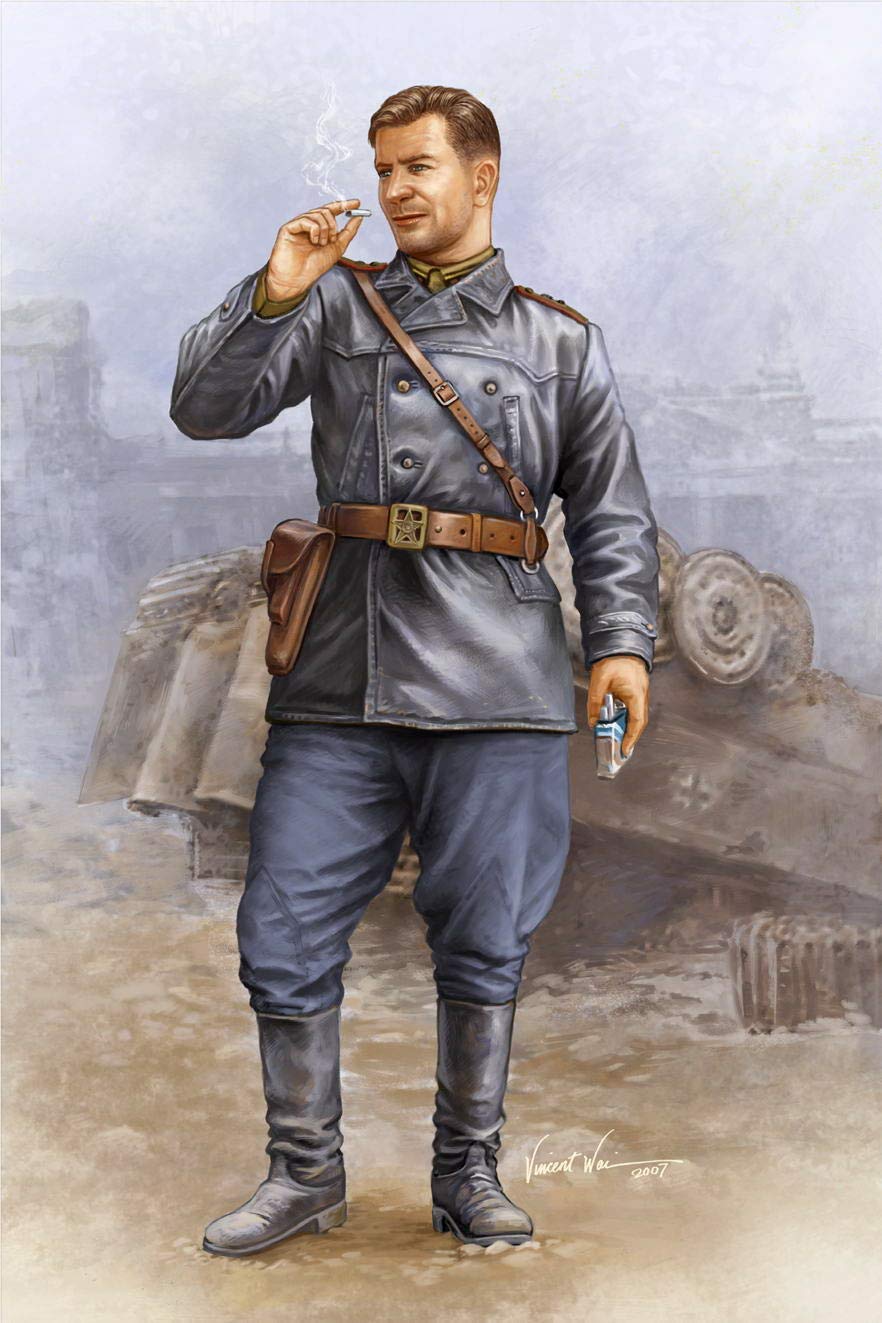 Trumpeter 1/35 Scale WWII Soviet Tank Crew At Rest Model Figure Set