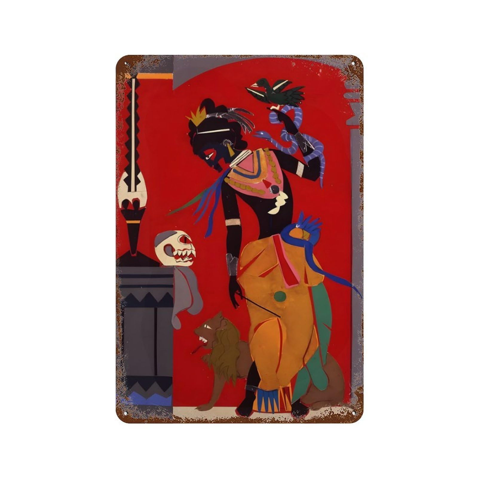 xiaoxiaoshen Romare Bearden (47) Wall Decor Art Metal Tin Poster Modern Home Decor Art Home Bar Shop Decorations Vintage Sign 30x20cm
