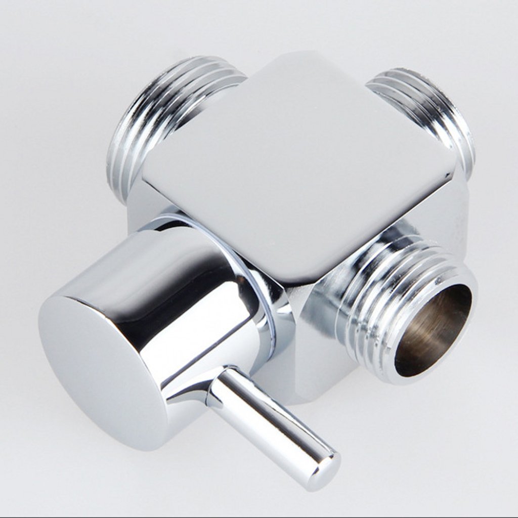 Home Kitchen Spray Shower Head Diverter Valve 3 Way TType Adapter