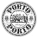 Produktbild Porto City Portugal Grunge Travel Stamp Hochwertigen Auto-Autoaufkleber 12 x 12 cm