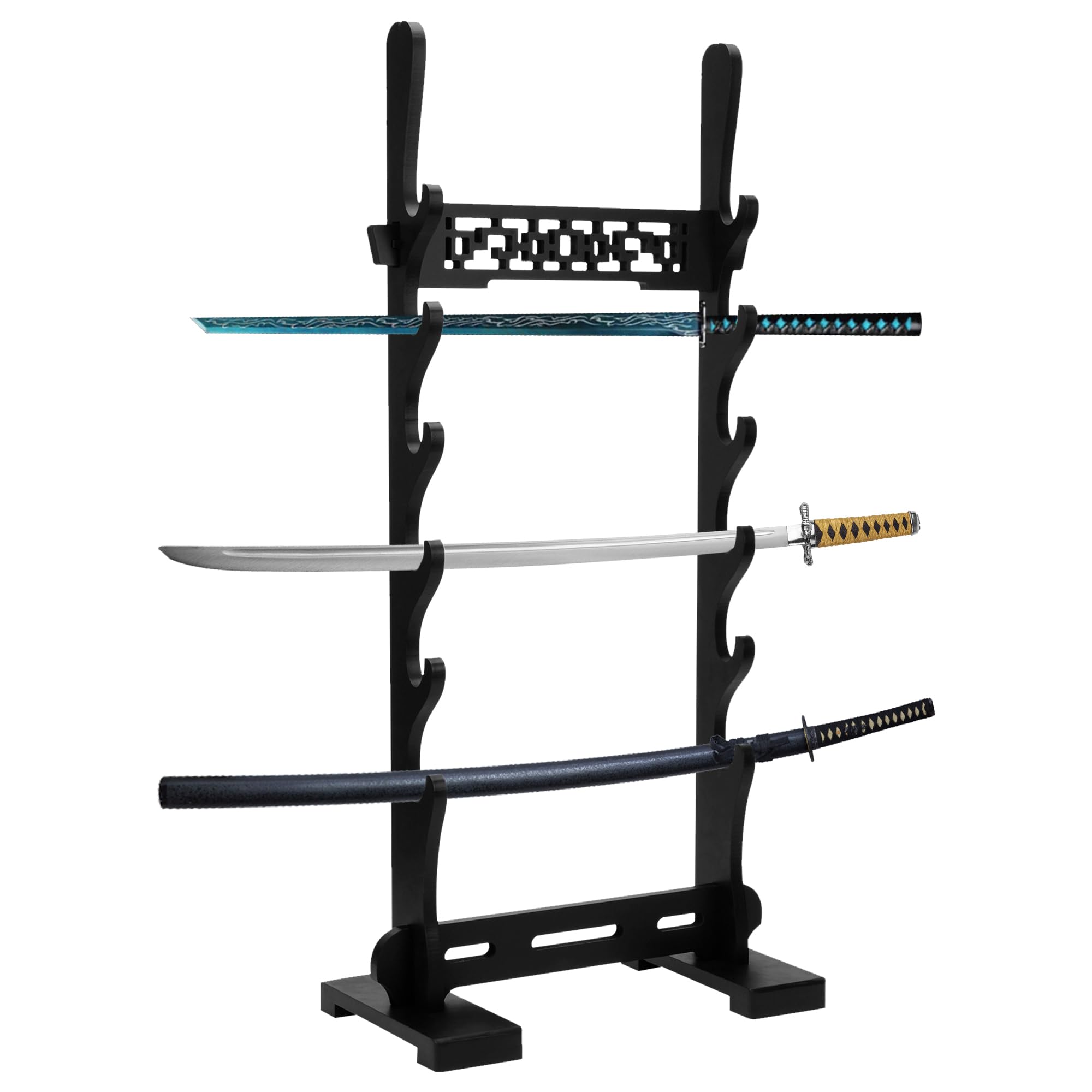 Porte-épée Massif Stable Présentoir Vertical Pour épées En Bois Massif - 7 étages Pour Katana Et Collection Support Vertical épées Bois Massif 7 étages Porte-épée Massif Stable Présentoir Vertical Pour épées En Bois Massif - 7 étages Pour Katana Et Collection Support Vertical épées Bois Massif 7 étages