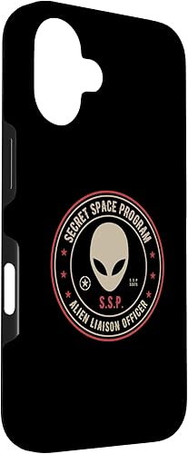 Vista 78 de iPhone 12 Pro Max Secret Space Program / Alien Liaison Officer Insignia Design Case
