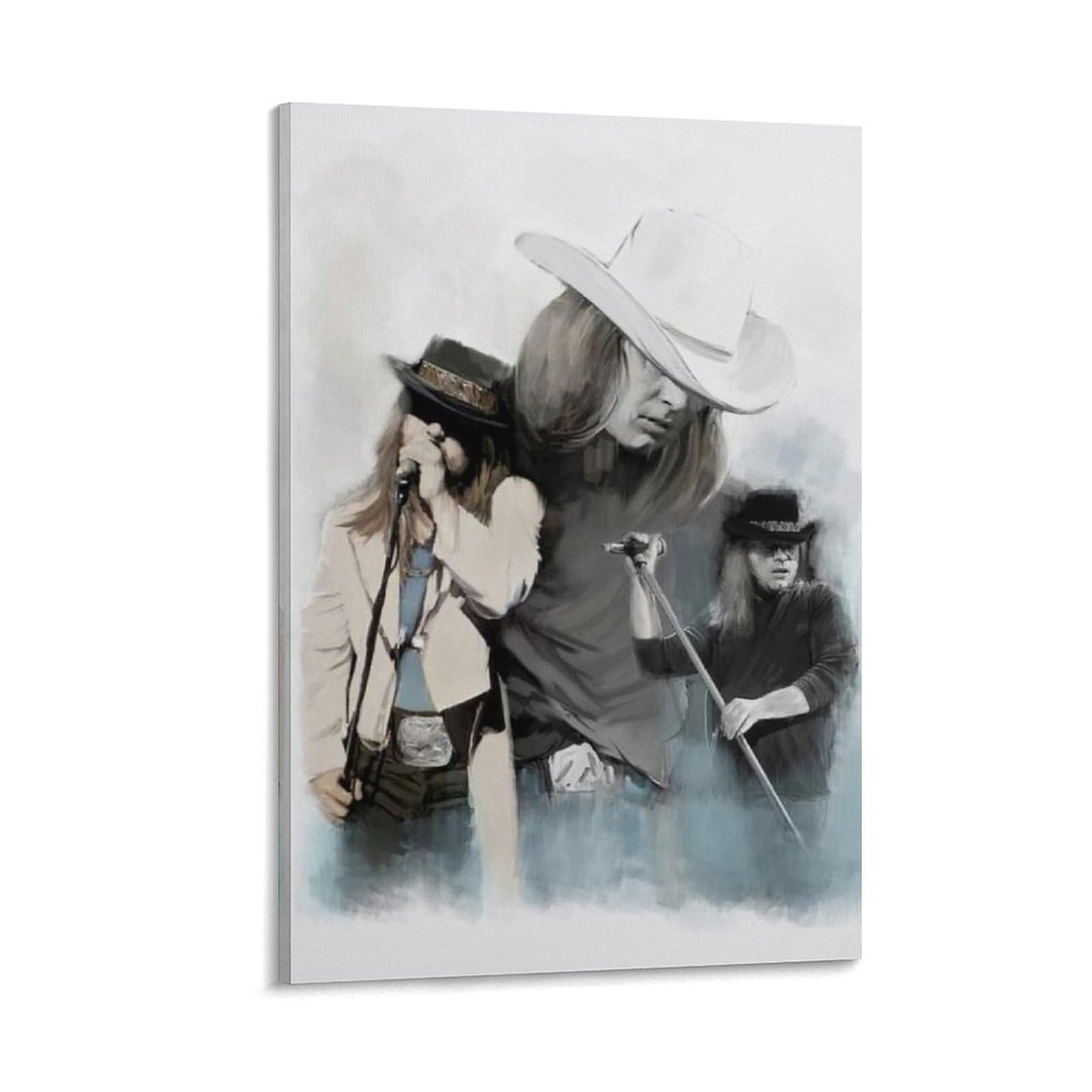 FCOIN Ronnie Van Zant Canvas Poster Poster Painting Canvas Wall Art Living Room Posters Painting 12x18inch(30x45cm)
