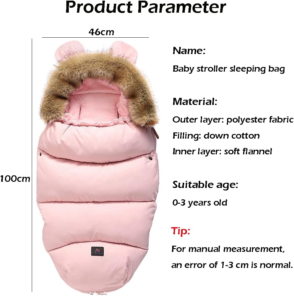 Pram Footmuff,Stroller Padded Footmuff Cover Cosy Toes,Baby Winter Foot Cover,Warmth,Windproof, Waterproof, Cold Resistant, Washable (Mahogany Red)