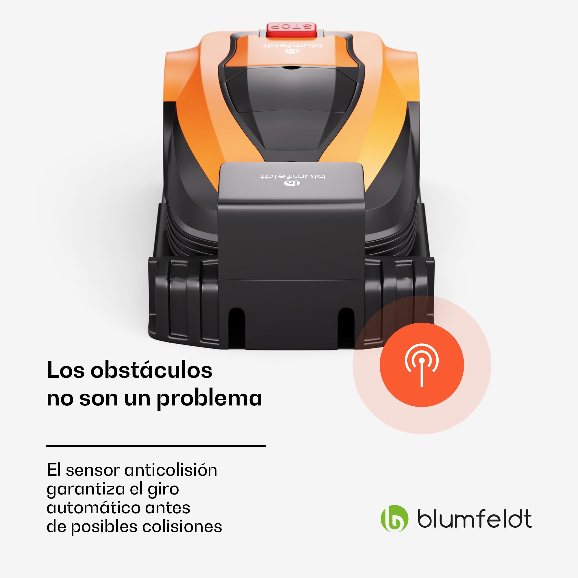 blumfeldt Robot Mower Inteligente para Jardines de hasta 1400 m², Batería de Iones de Litio de Larga duración, Funcionamiento silencioso, con Cable delimitador - desbrozadora a bateria