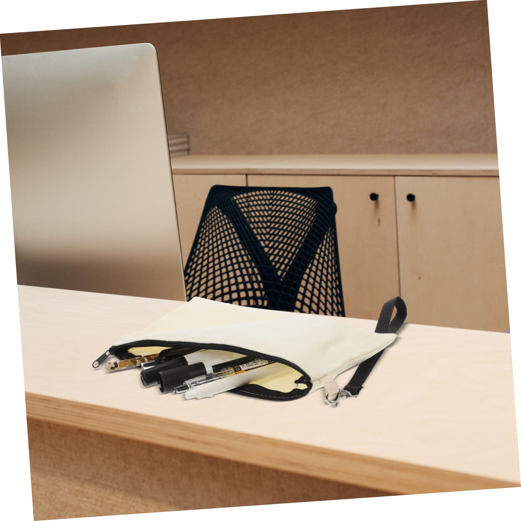 Borsa per Cosmetici da Viaggio in Tela Cerniera, Set da 10 Borse Vuote per Sublimazione, Organizer per Trucco Fai da Te, Porta Articoli da Toeletta Personalizzabile