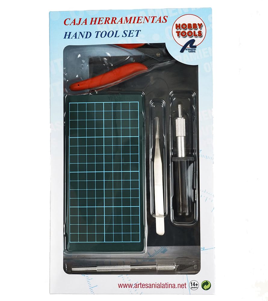 Artesana Latina  Set of Tools for Plastic and Wood Modeling  Model 27003-1  Tools Kit for Model Building and Handicrafts in Plastic and Wood