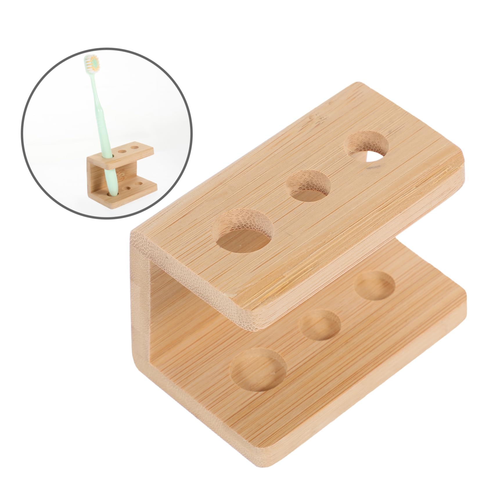 4piezas Organizador De Cepillos De Dientes De Compartimentos Soporte Estable para Baño para Cepillos De Dientes Afeitadoras y Accesorios De Personal