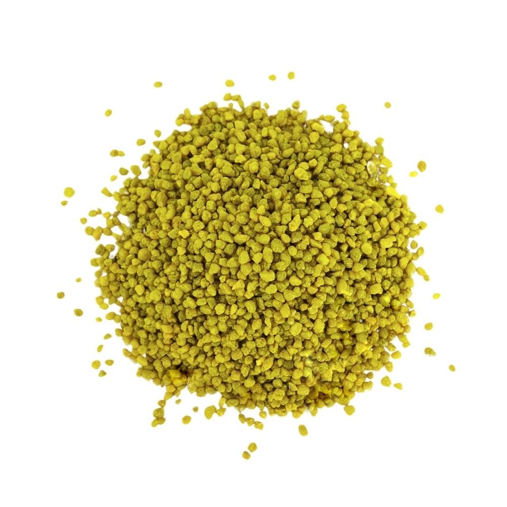 AquaOne Żwir do akwarium, 20 kg, żółty 2-3 mm, żwir akwariowy, jakość premium, żwirek kwarcowy, zaokrąglone ziarno, żwir akwariowy, dekoracja do akwarium