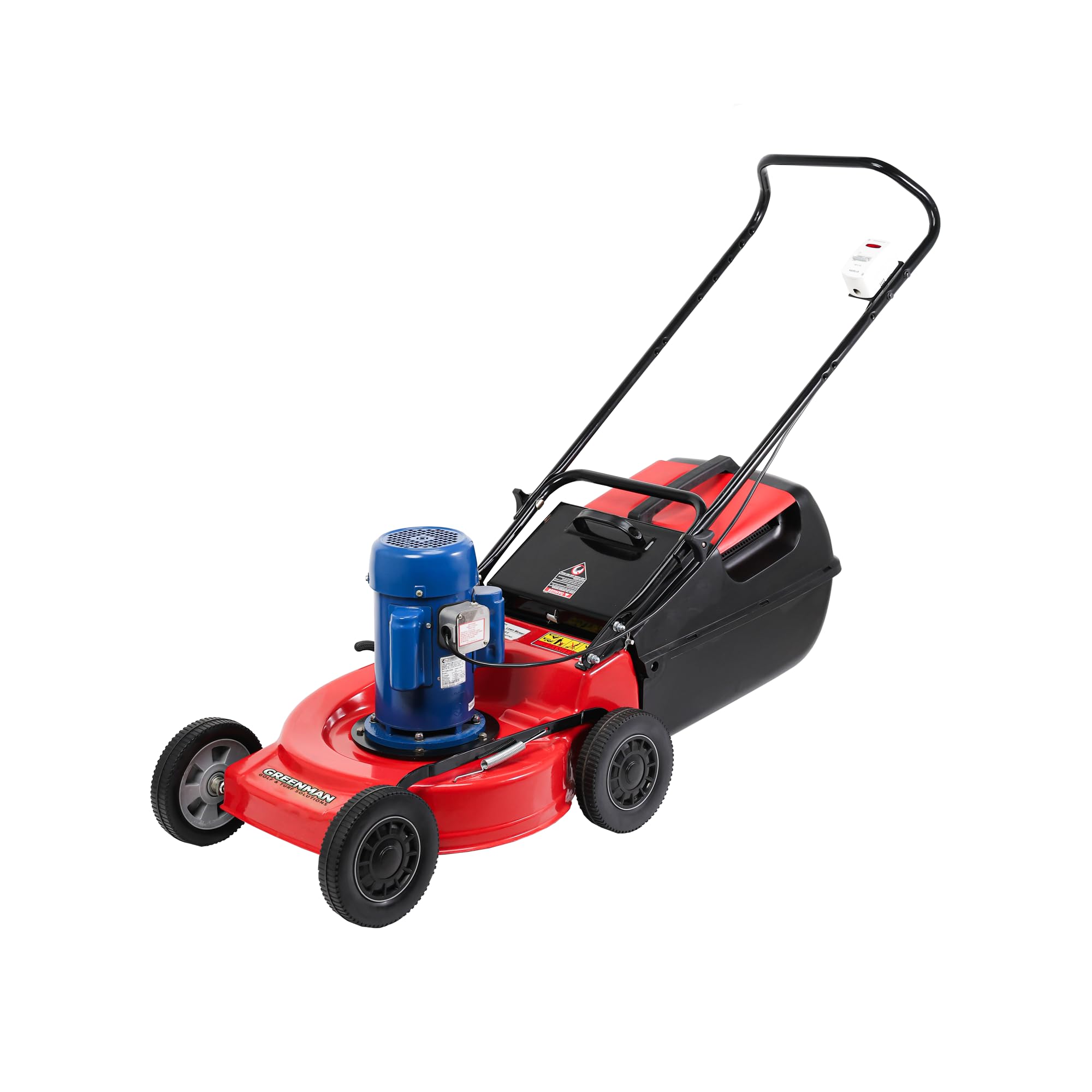 Greenman P-18E Electric Lawn Mower | 2 HP Motor | 18-Inch Cutting Width | 50 L Grass Catcher | for Residential & Semi-Professional Use-image-0