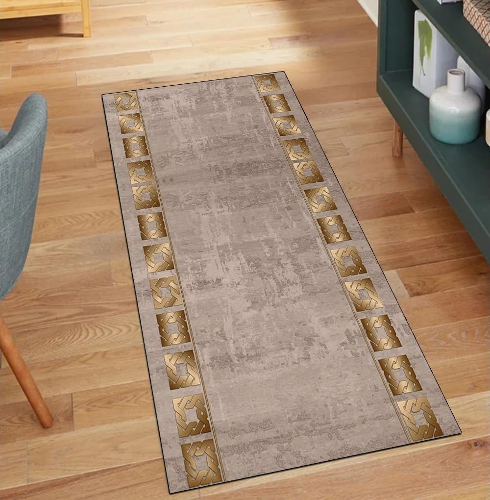 Alfombra de cocina lavable de 50x400 cm, pasillero largo antideslizante estilo vintage