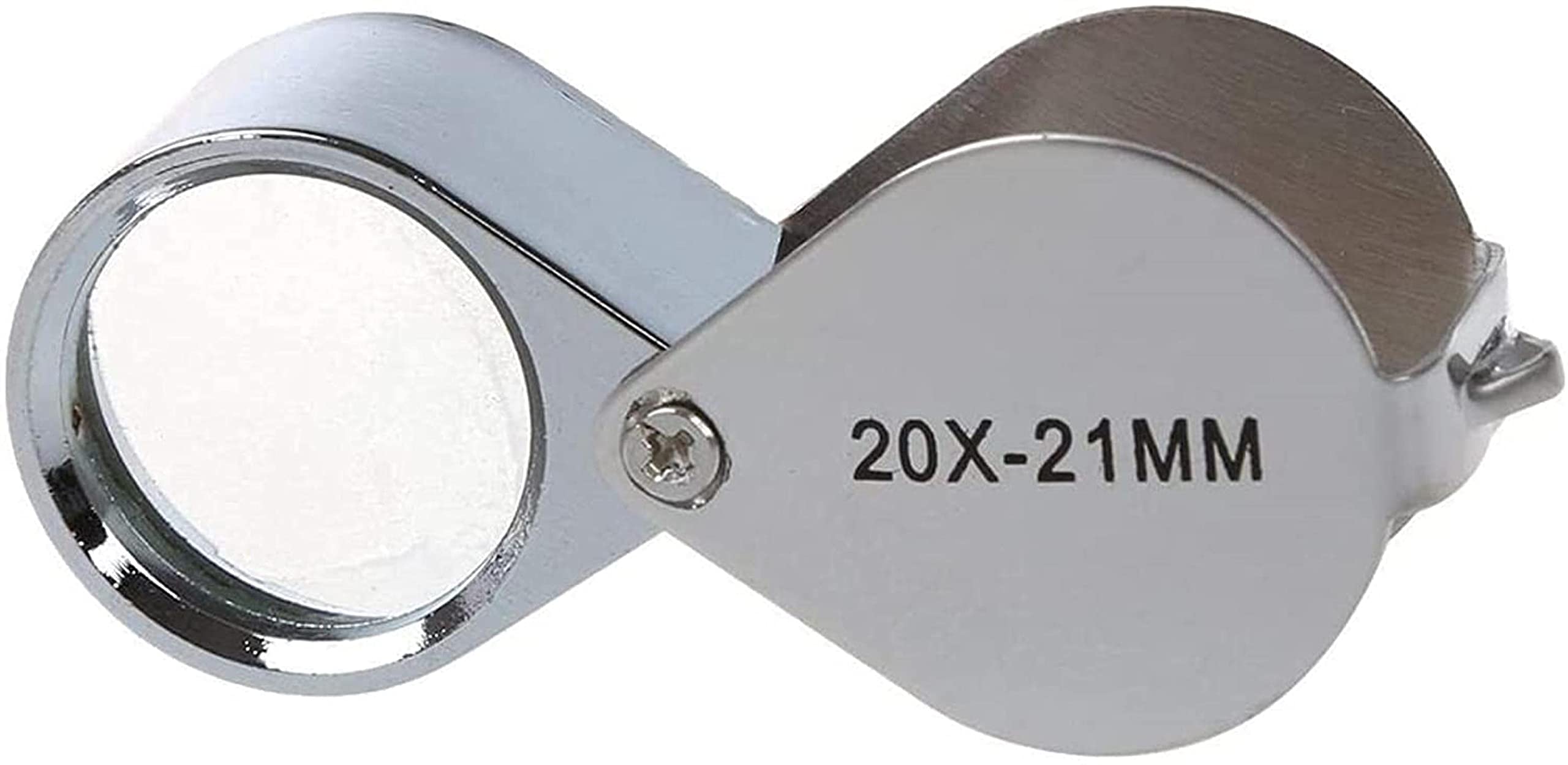 Magnifyiglasses Pieghevole gioielliere Magnifyiloupe Portatile gioiellieri Lente di ingrandimento in Lega di Vetro Magnifyiglass con Scatola Strumenti per gioie