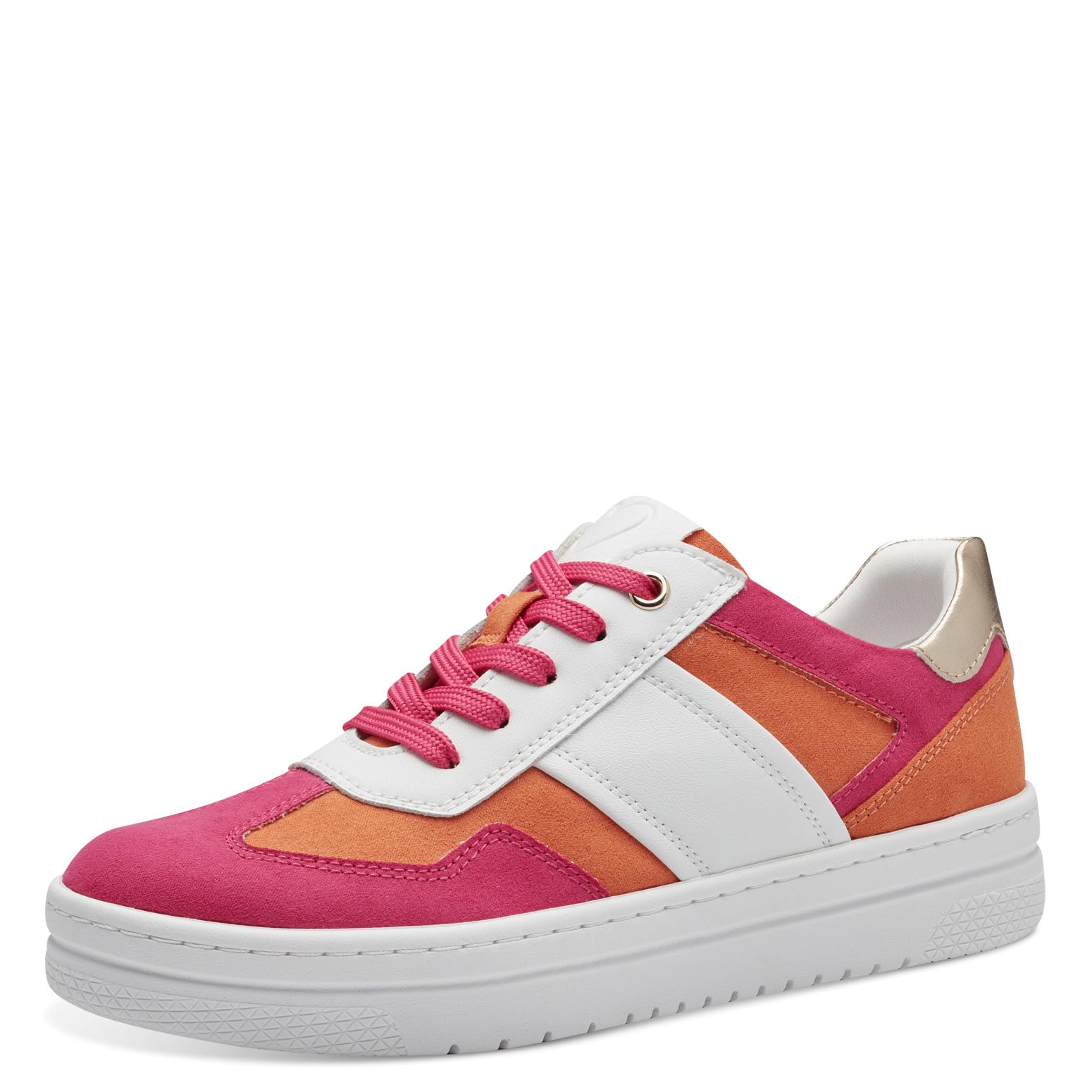MARCO TOZZI Women's 2-23746-42 Sneaker, White Pink, 5