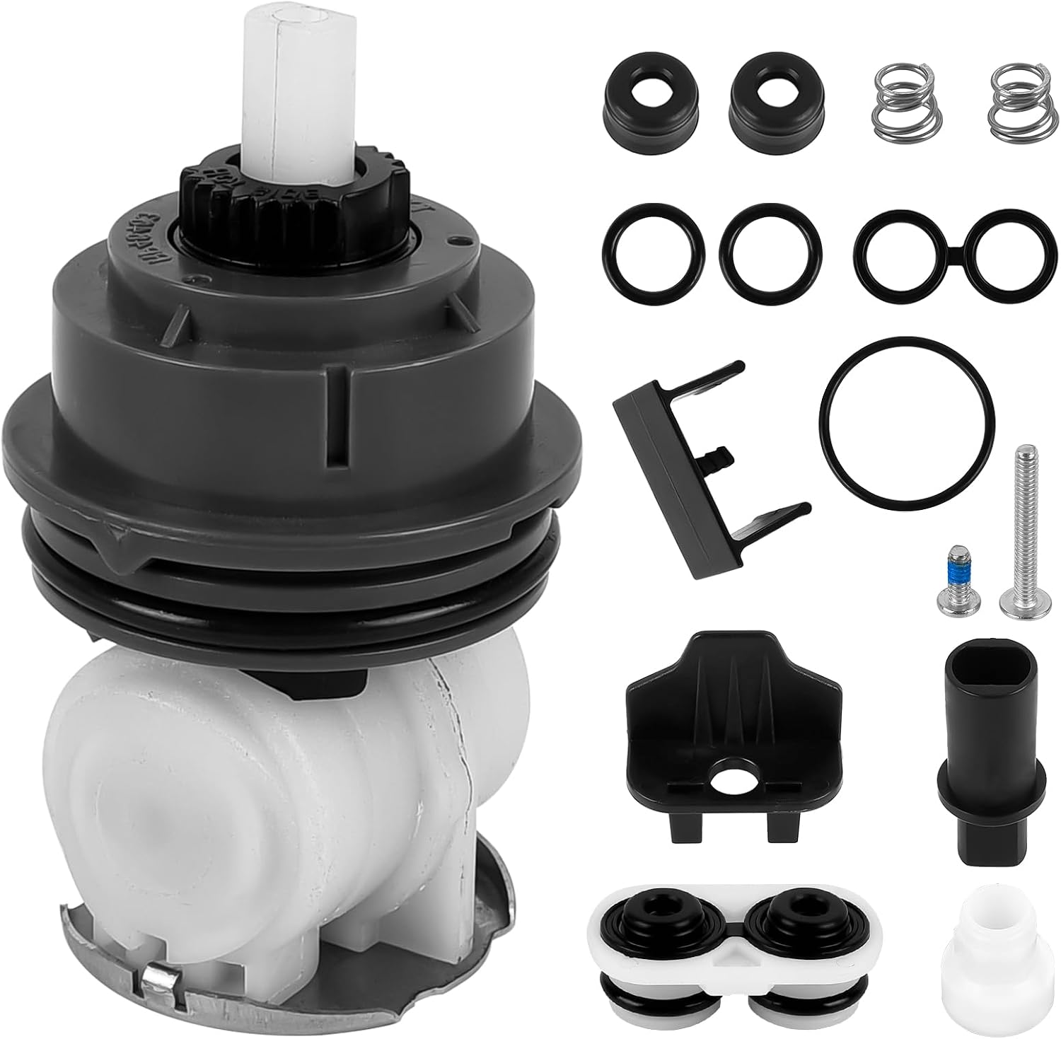 RP46463 Shower Cartridge Replacement Kit Compatible with Delta 17 Series (2006-Present) Dual Function Handle Bath Tub Shower Faucet Cartridge Valve with RP46073 Seat and Spring Adapter