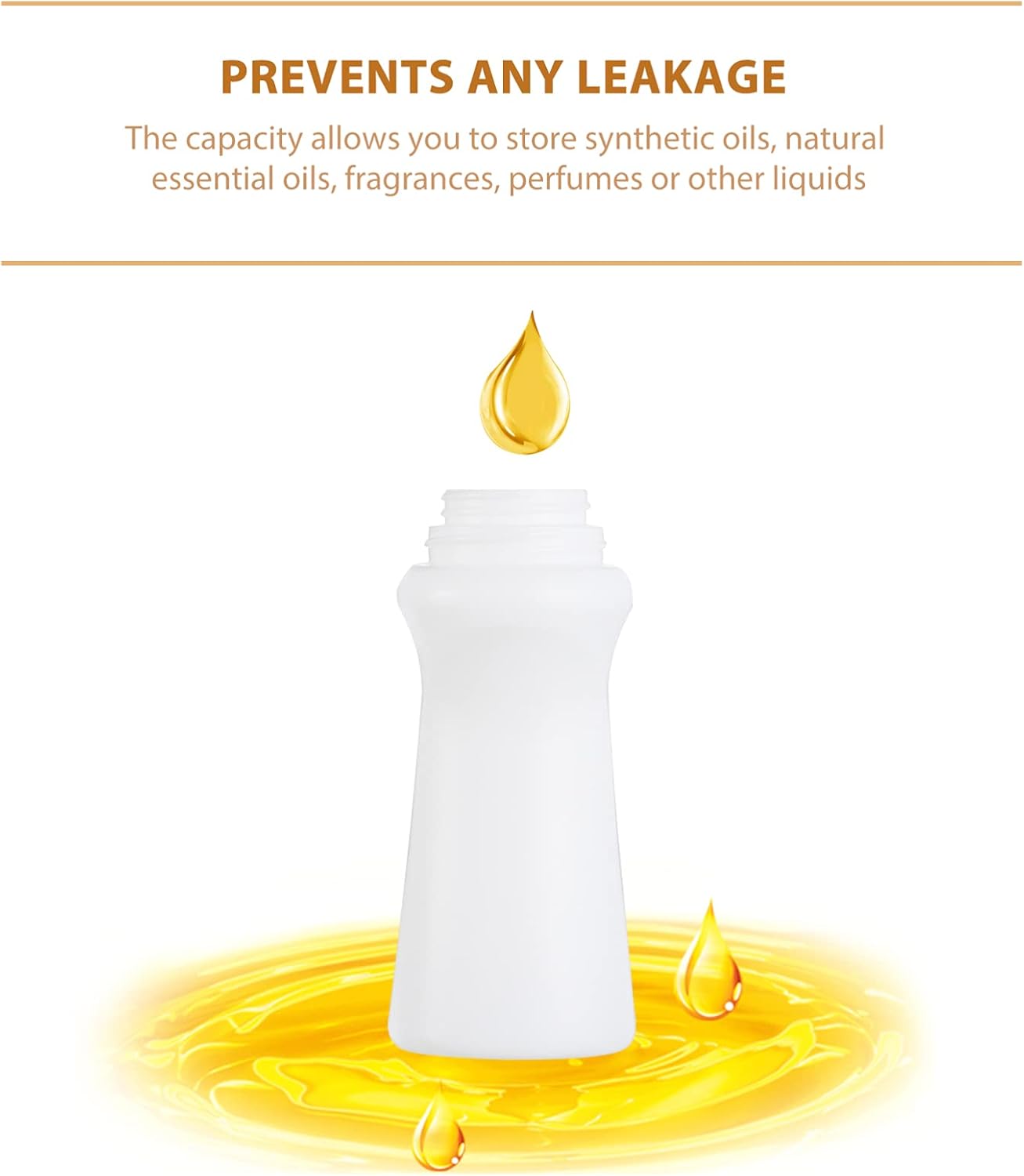 Lurrose Empty Refillable Roll on Bottles Plastic, 75ml DIY Containers Bulk Essential Oil Roller Bottles for Essential Oil Perfumes Balms, 8pcs