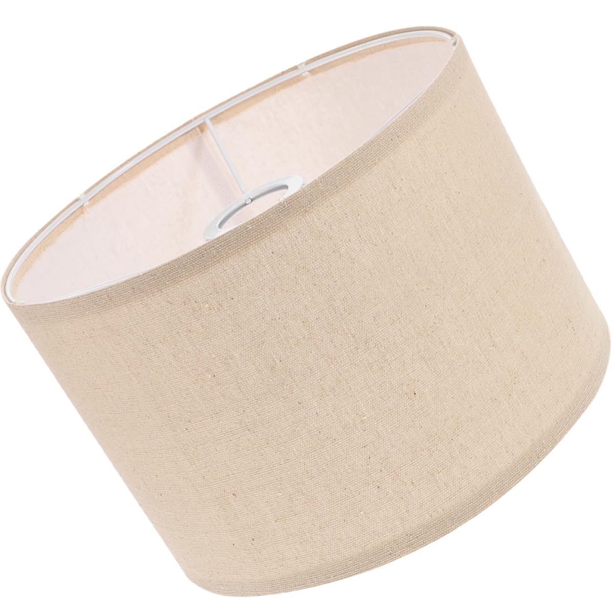 Ipetboom Paralume Lino Beige 30X20 CM per Lampada da Scrivania e Terra Coprilampada Decorativo Smontabile per Uso Domestico e Soggiorno