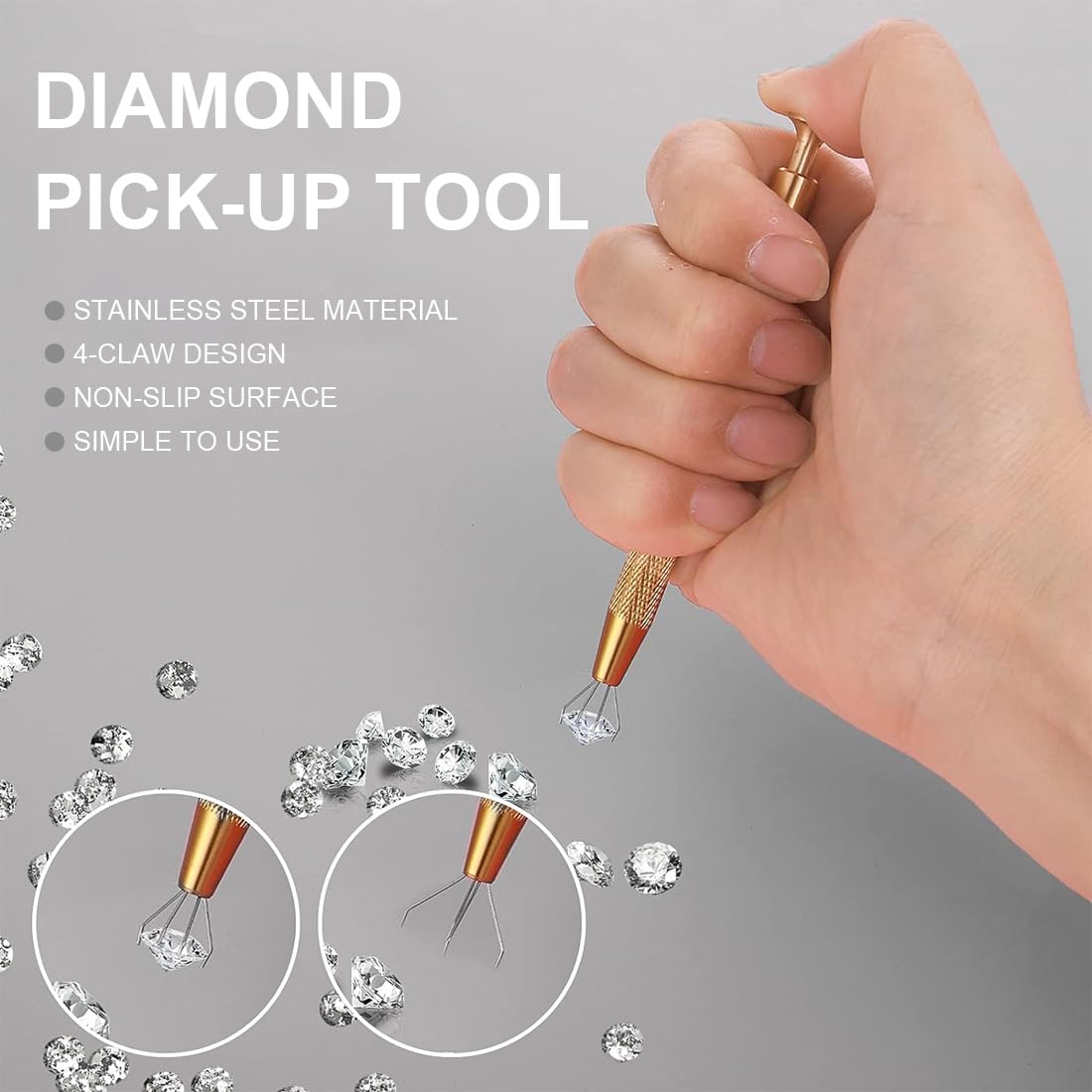 Pinze A 4 Artigli Per Piercing E Gioielli - Strumento Di Precisione Per Pietre Preziose E Componenti - Foto 2