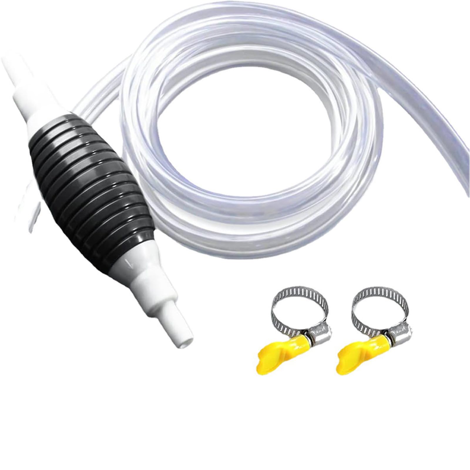 Fuel Transfer Pump Kit High Flow Manual Siphon Oil Remover Pump with One Meter Pipe for Petrol Diesel Water and Portable Liquid Transfer Pump for Car Bike and Fish Tank Siphon Primer Pump-image-22
