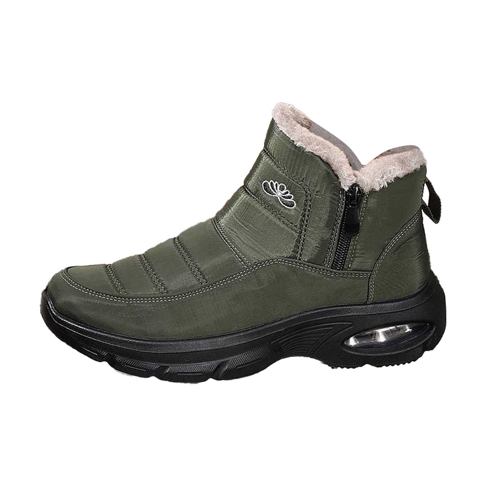 Winter Thermal Insulated Snow Boots for Women Cozy Faux Lined Slip Comfortable Outdoor Cold Weather Traction