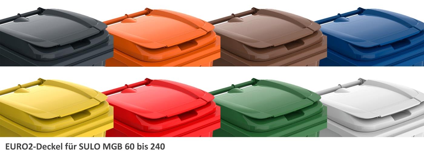 Sulo Couvercle pour poubelle en forme de Euro2 pour poubelle MGB 240 l gris