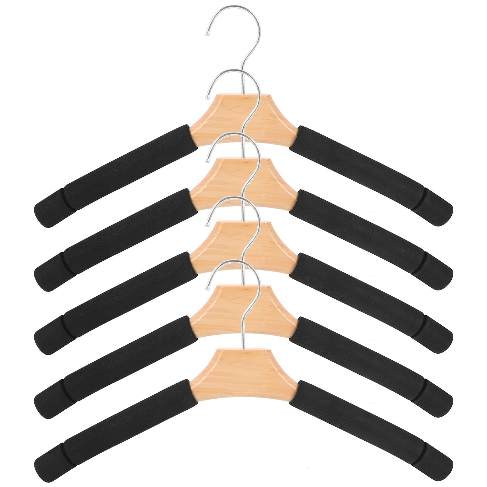 Cintres rembourrés en bois anti-glisse pour éviter les traces sur les robes