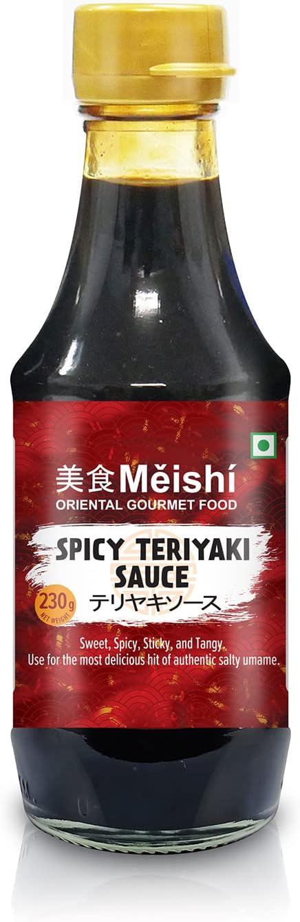 Spicy Teriyaki Sauce, Japanese Style Teryaki Sauce, Vegan Sauce, 230Gram