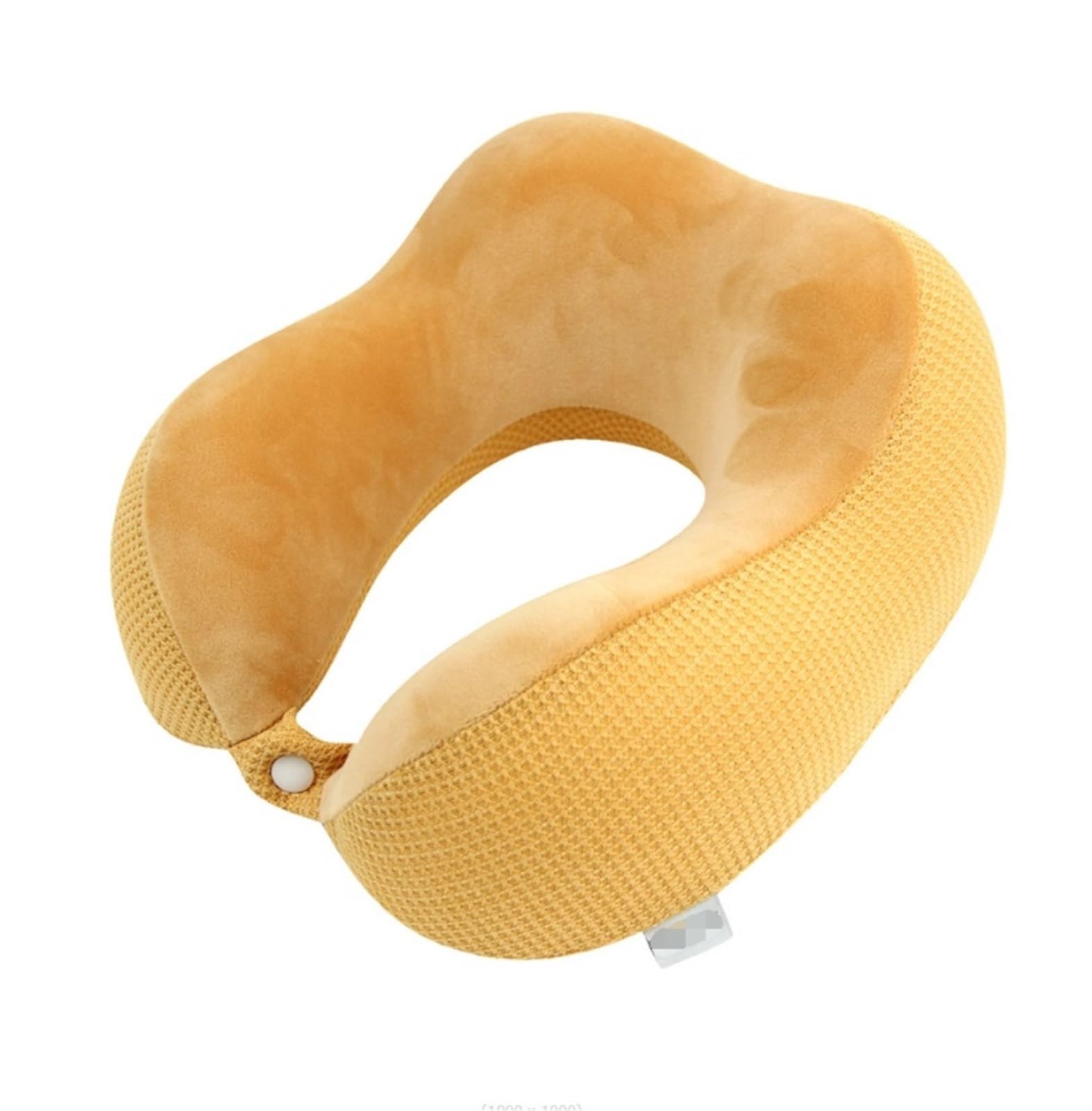 Poduszka Podróżna Poduszka Podróżna Z Pianki Memory, Materiałowa, Podróżna, Na Szyję, Zdejmowana Osłona Do Samolotu Poduszka na Kark(Yellow)