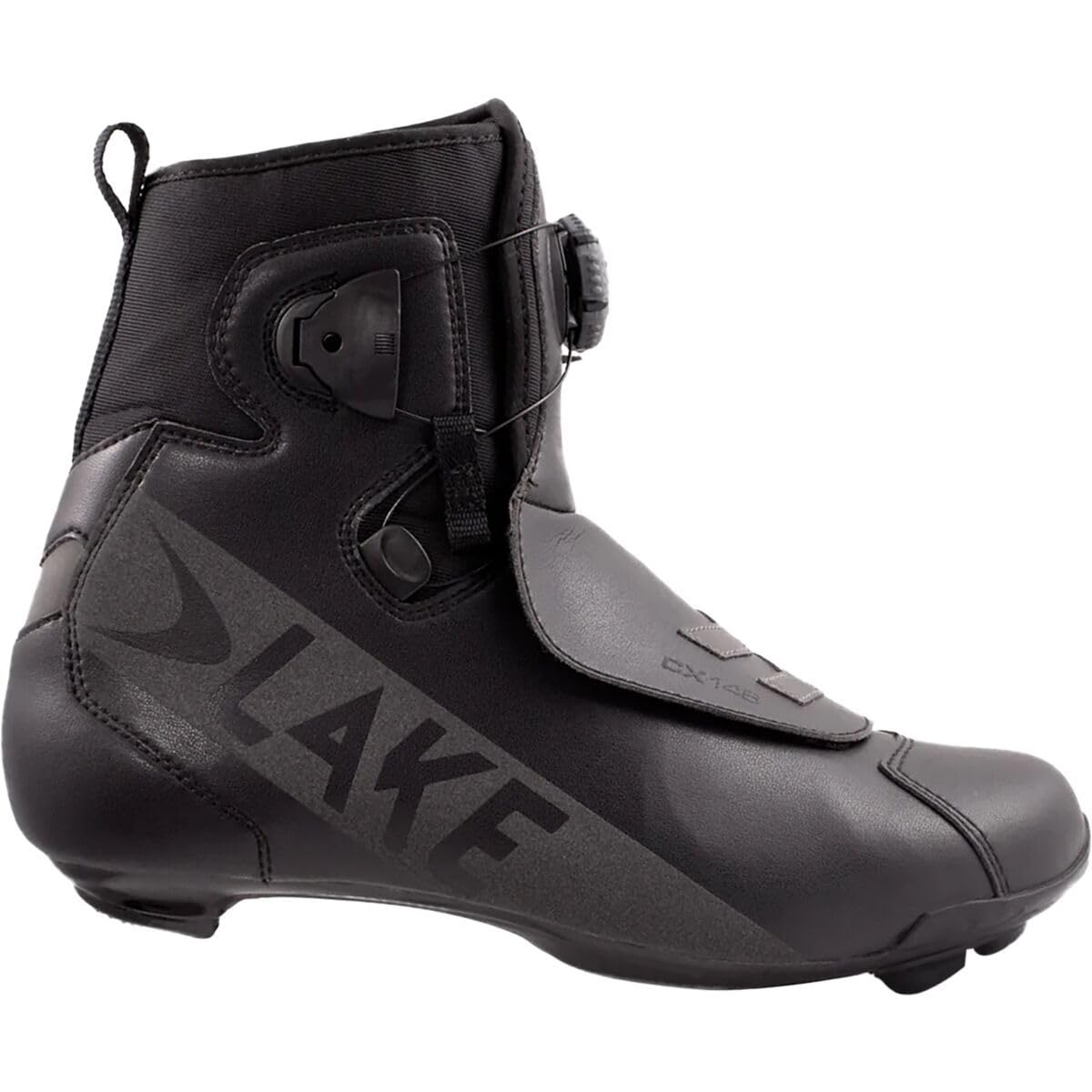 Lake CX146 Winter Road Bike Shoes BLK-BLK-REFLECT 43