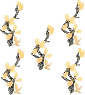 minkissy 5 Peças De Resina De Simulação Decoração De Tanque De Peixes Plantas De Aquário Acessórios De Tanque De Peixes Betta Plantas Para Tanque De Peixes Betta Decoração De Aquário