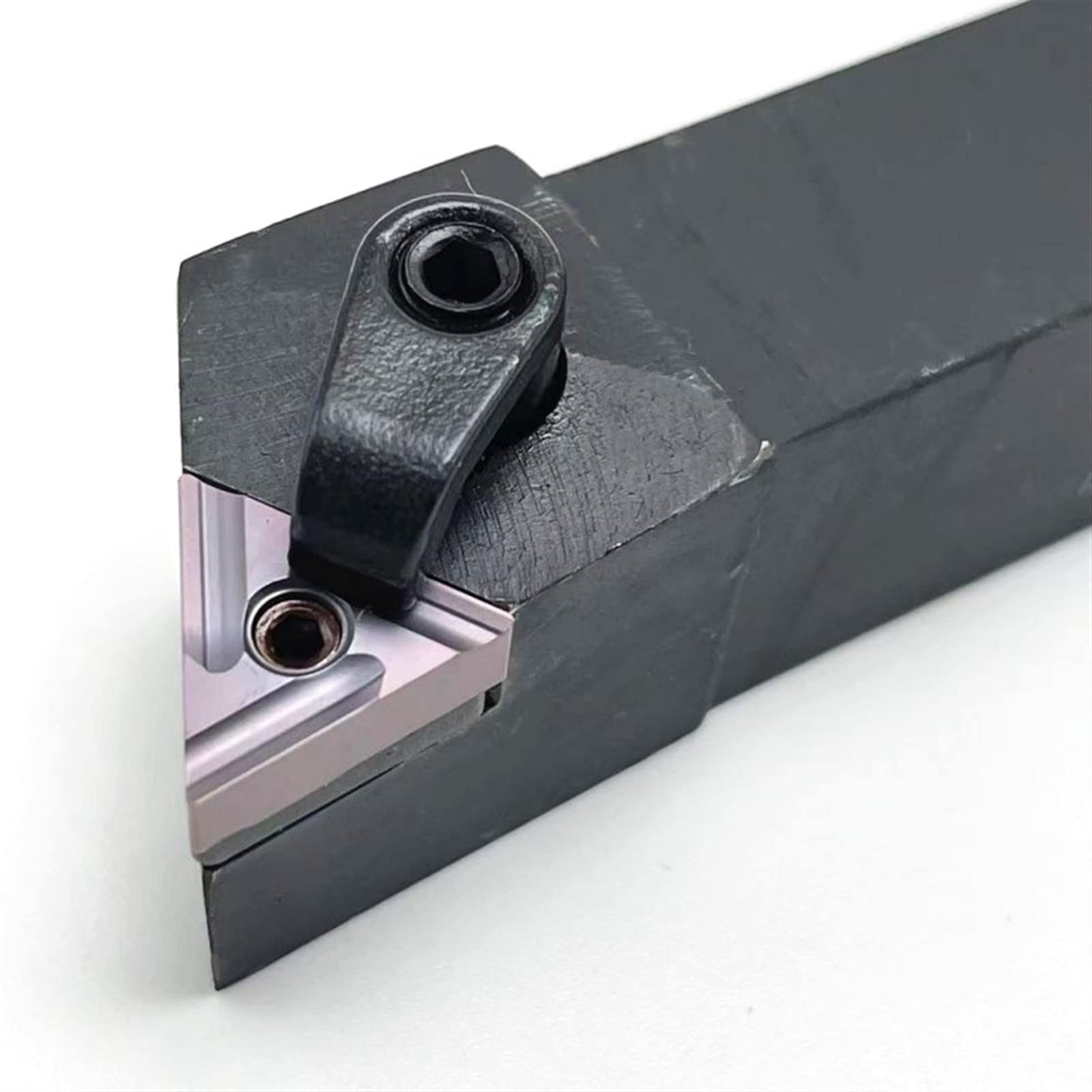 Cuchillas de torneado CNC, 1 portaherramientas de torneado externo + 10 herramientas de torneado TNMG de metal con hoja de carburo(Mtjnr1616h16,No insert)